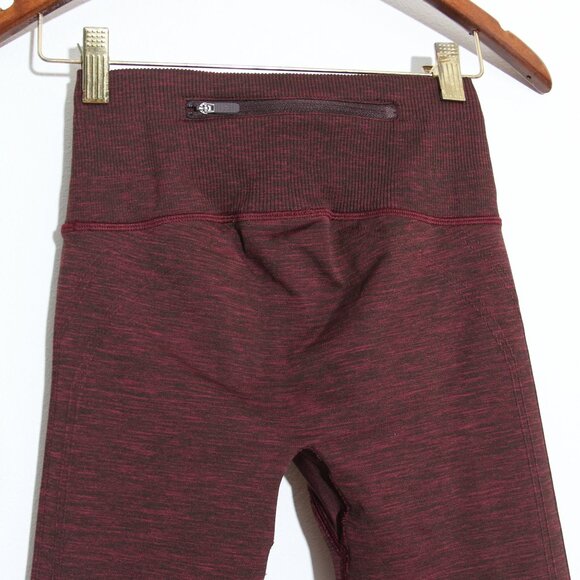 Lululemon Ready To Run Tight Leggings *Evanescent 26" Star Ruby / Black Satin 4 - Picture 6 of 10